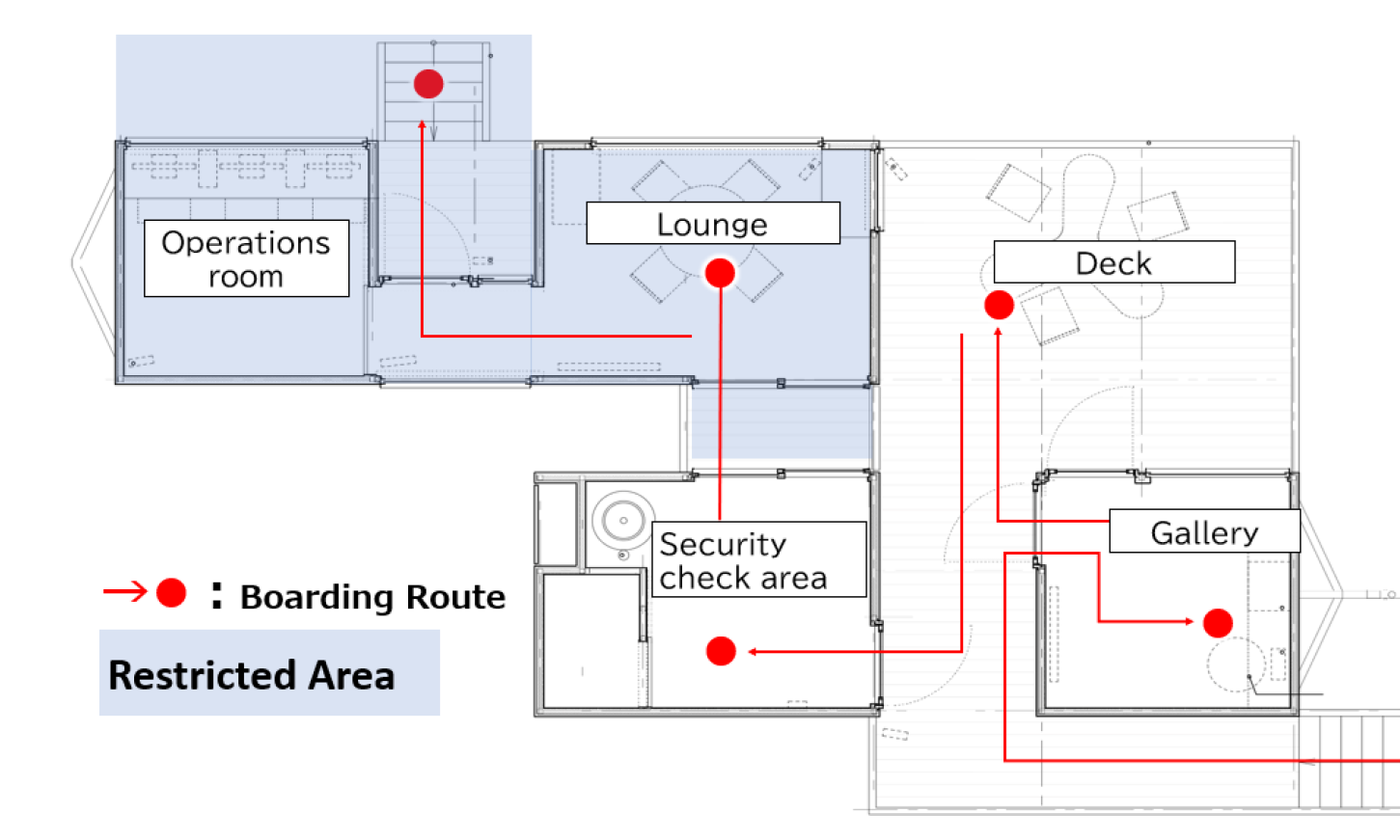 Terminal floor plan